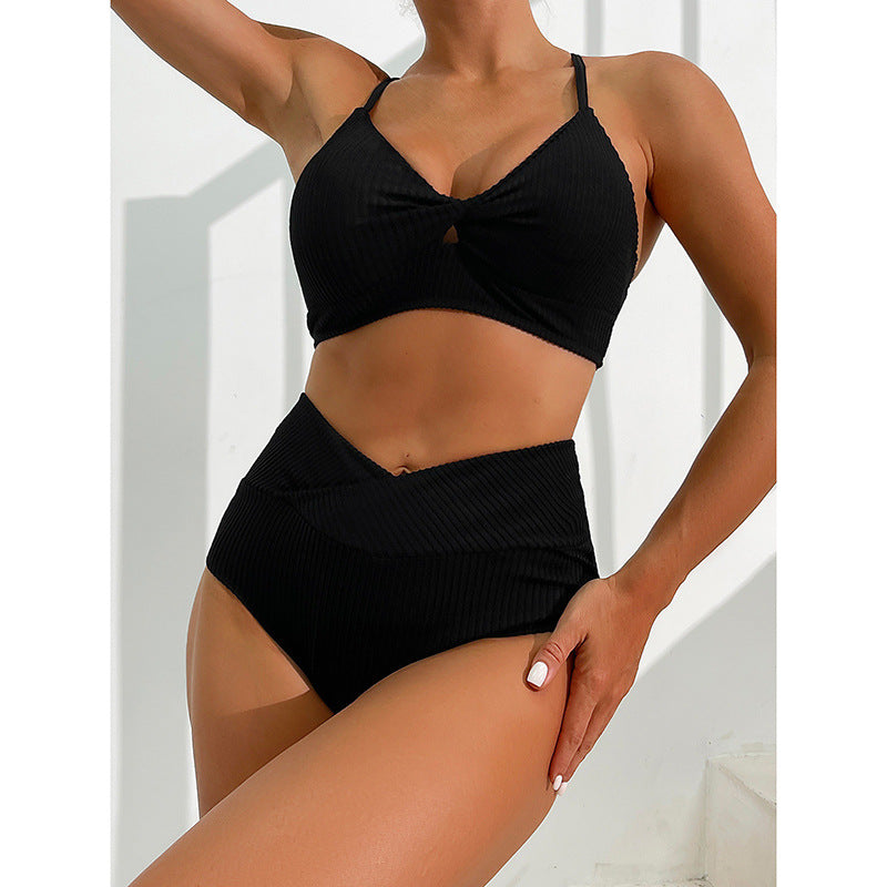 Traje de baño de dos piezas de bikini a rayas elegantes Isabella Sol