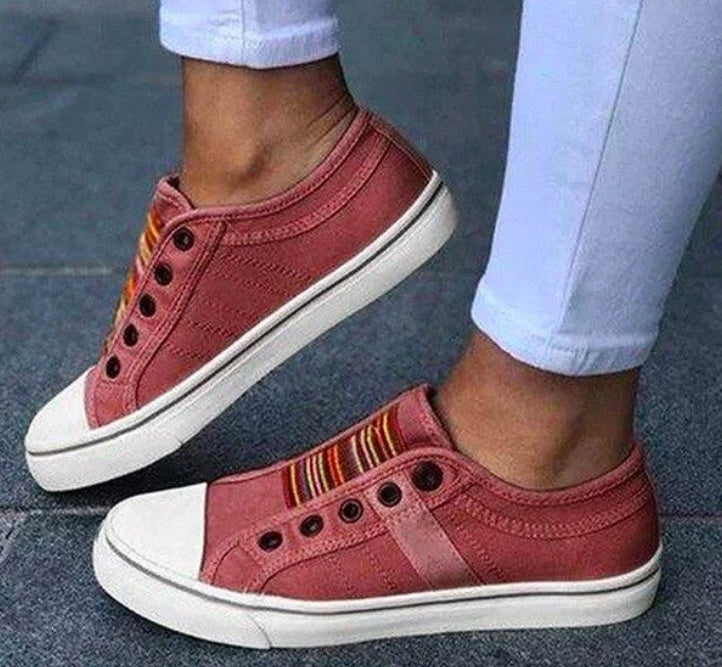 Zapatillas de lona sin cordones Isabella Sol inspiradas en Pinterest