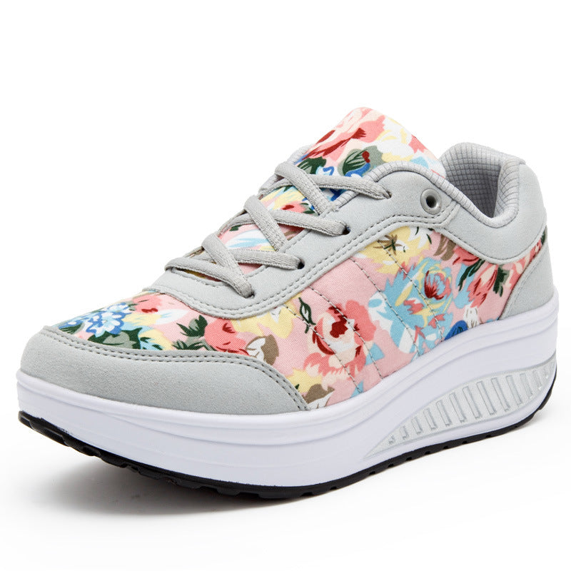 Zapatillas transpirables Isabella Sol de lona floral