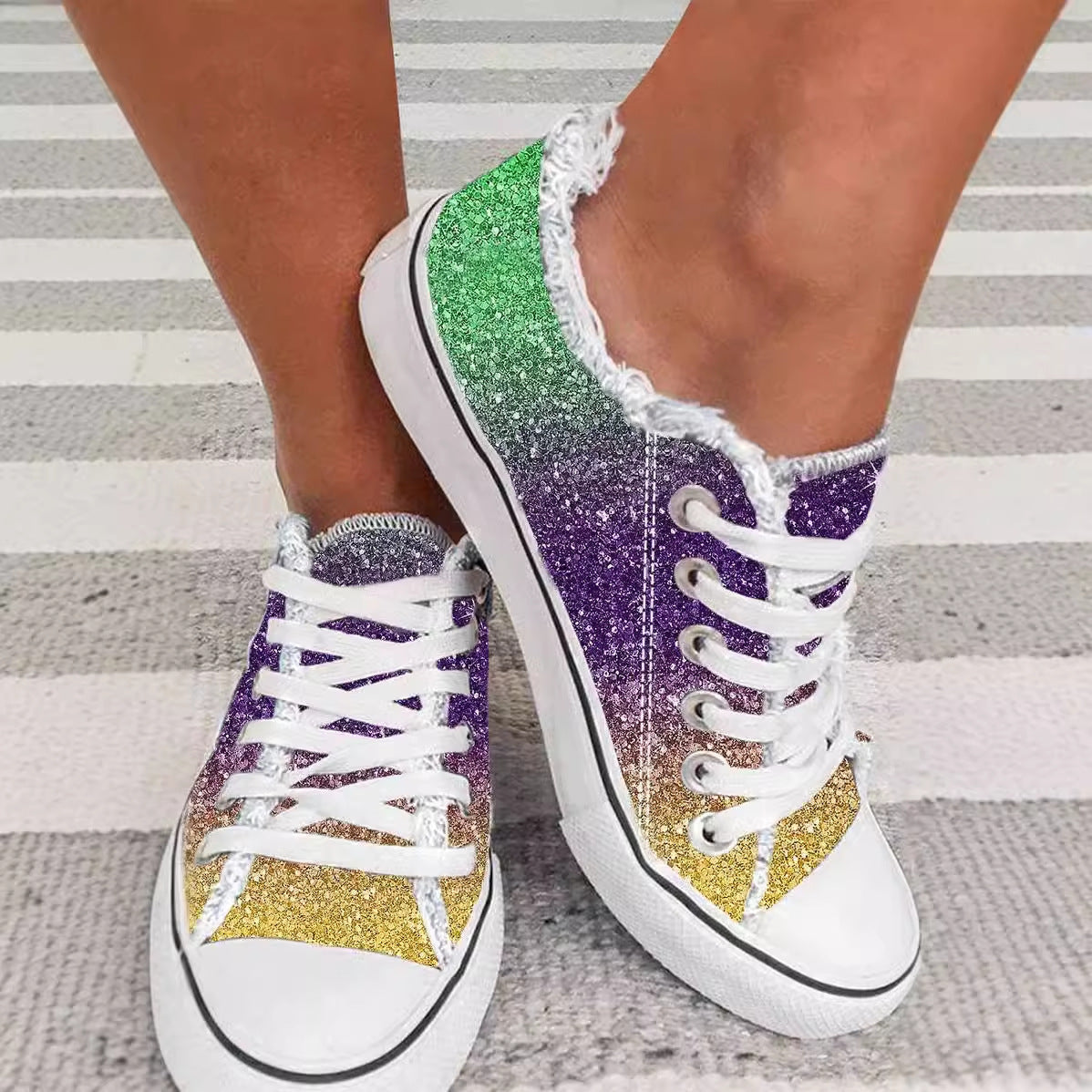 Gradient Canvas Sneakers by Isabella Sol
