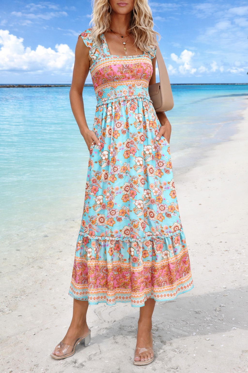 Vestido largo de verano estilo bohemio de Isabella Sol