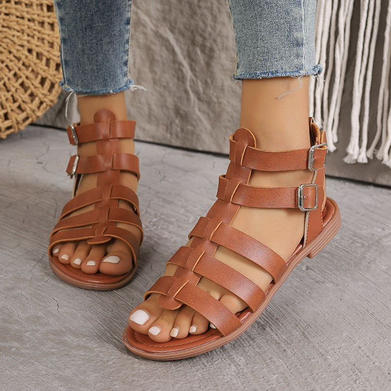Elegantes sandalias romanas Isabella Sol Hollow