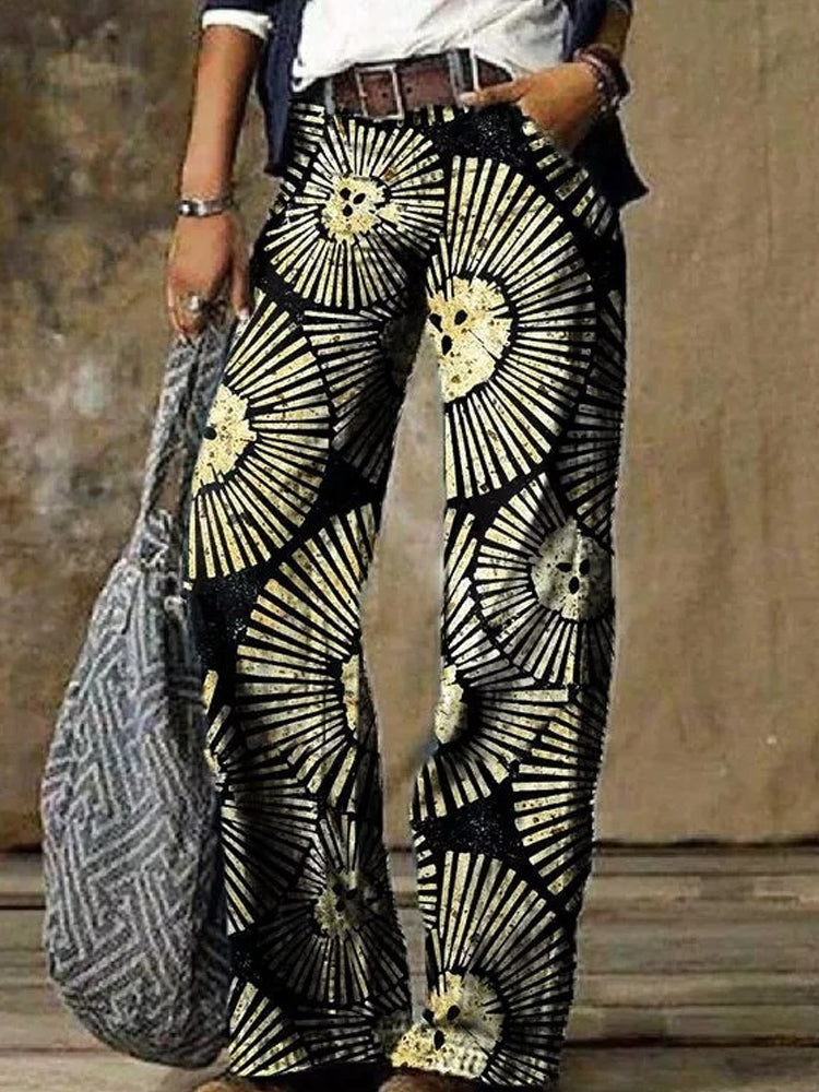 Pantalones anchos con estampado bohemio de Isabella Sol