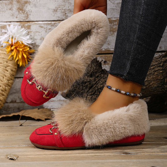 Mocasines de felpa aterciopelada de Isabella Sol