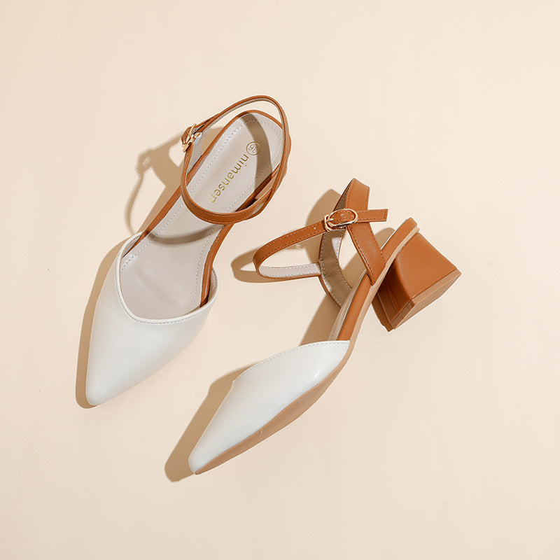 Elegantes zapatos de tacón ancho de Isabella Sol