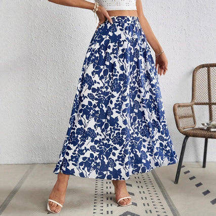 Falda plisada floral elegante de Isabella Sol