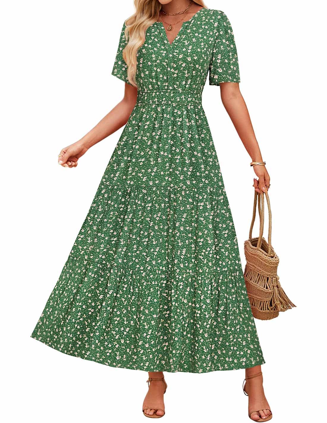Vestido largo floral Isabella Sol Comodidad de verano