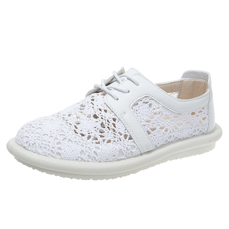 Zapatos planos informales de ganchillo transpirable Isabella Sol