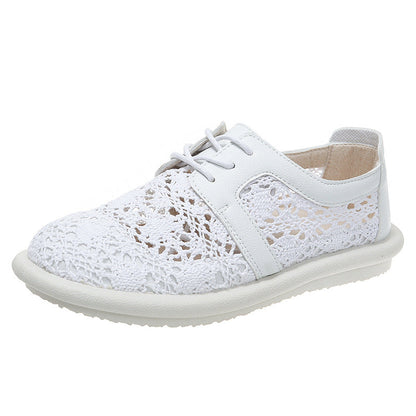 Zapatos planos informales de ganchillo transpirable Isabella Sol