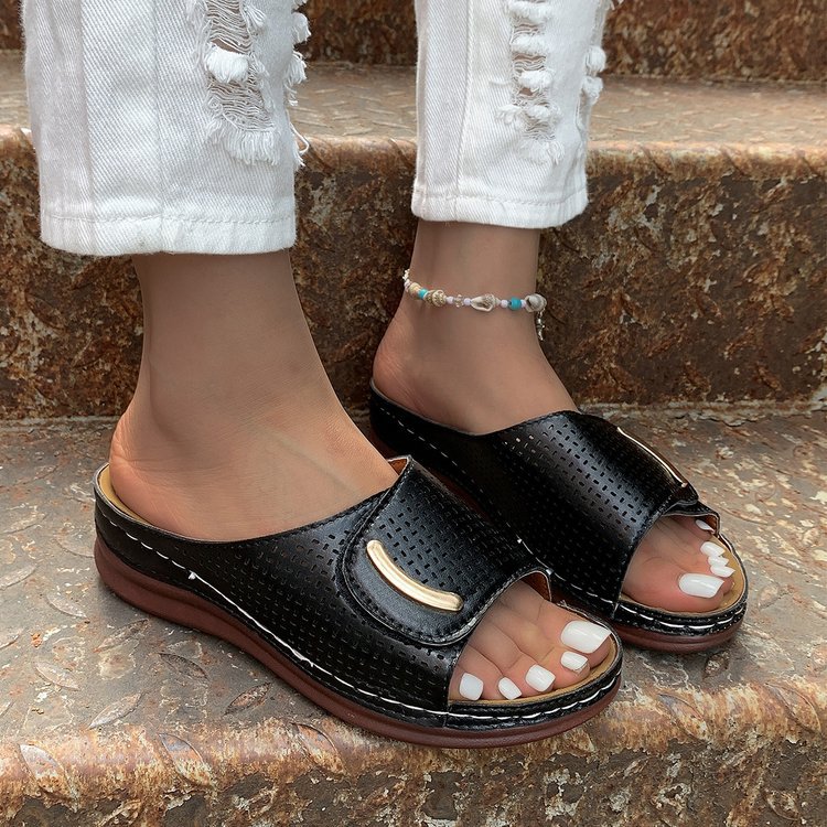 Sandalias de plataforma huecas Isabella Sol para mujer