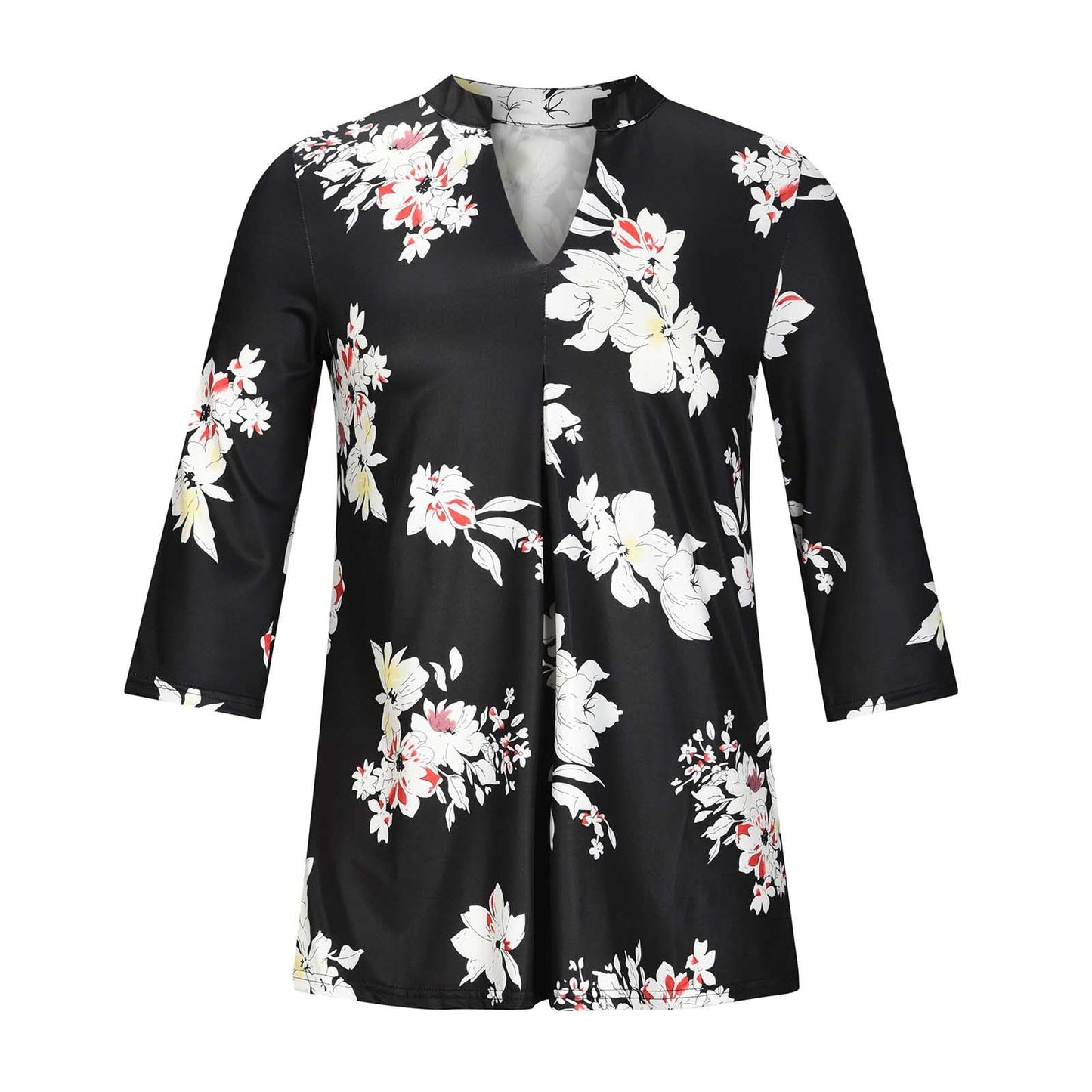 Top floral con escote en V de Isabella Sol