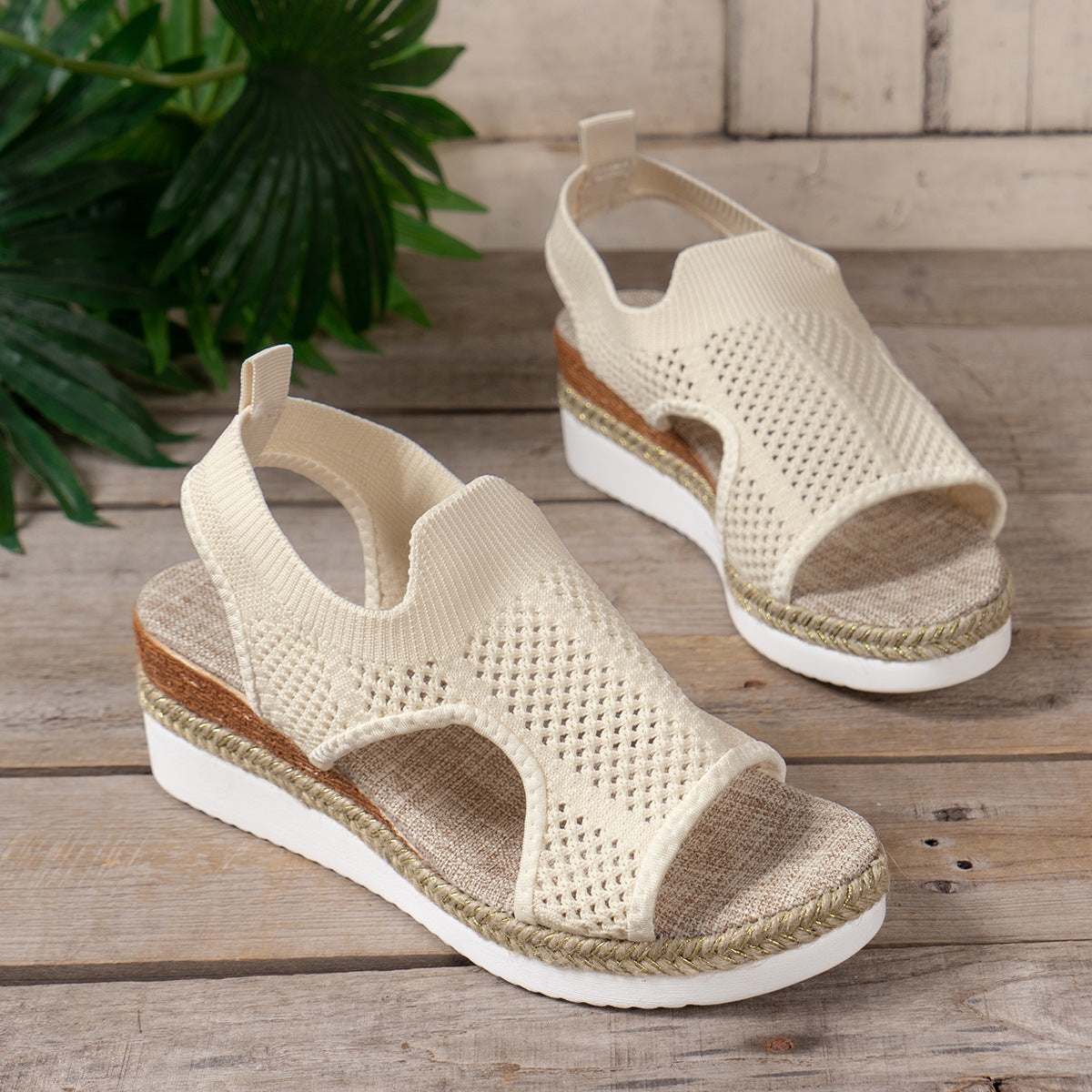 Sandalias de cuña transpirables de Isabella Sol