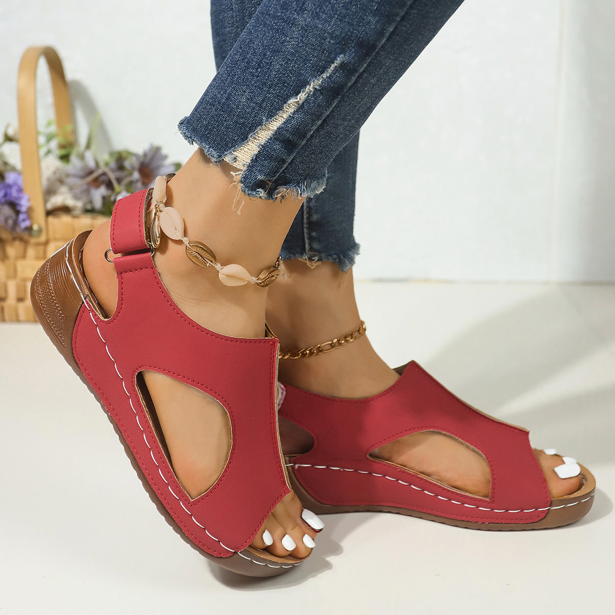 Sandalias de cuña cómodas de Isabella Sol