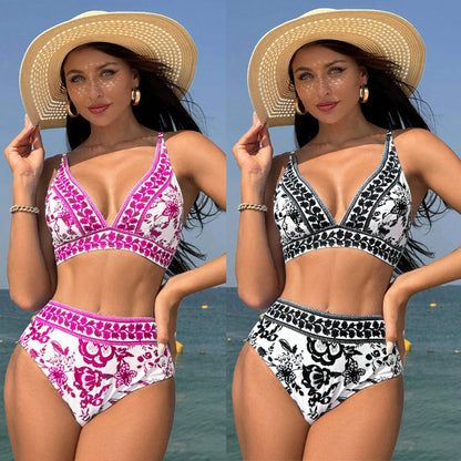 Bikini de talle alto Isabella Sol inspirado en Pinterest