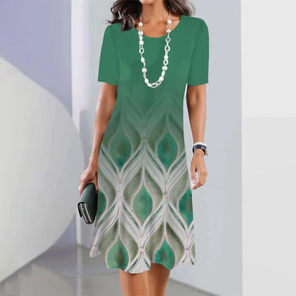Elegante vestido de verano de tallas grandes de Isabella Sol.