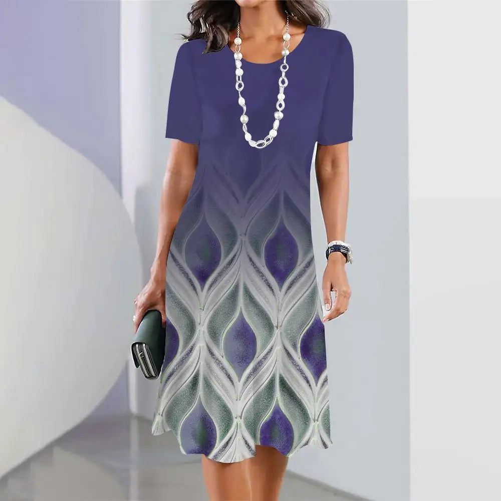 Elegante vestido de verano de tallas grandes de Isabella Sol.