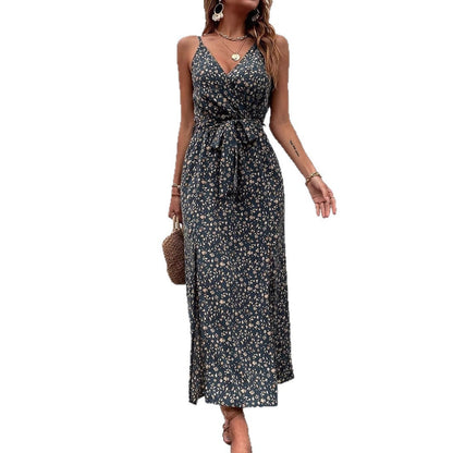 Vestido de tirantes de verano estilo bohemio floral de Isabella Sol