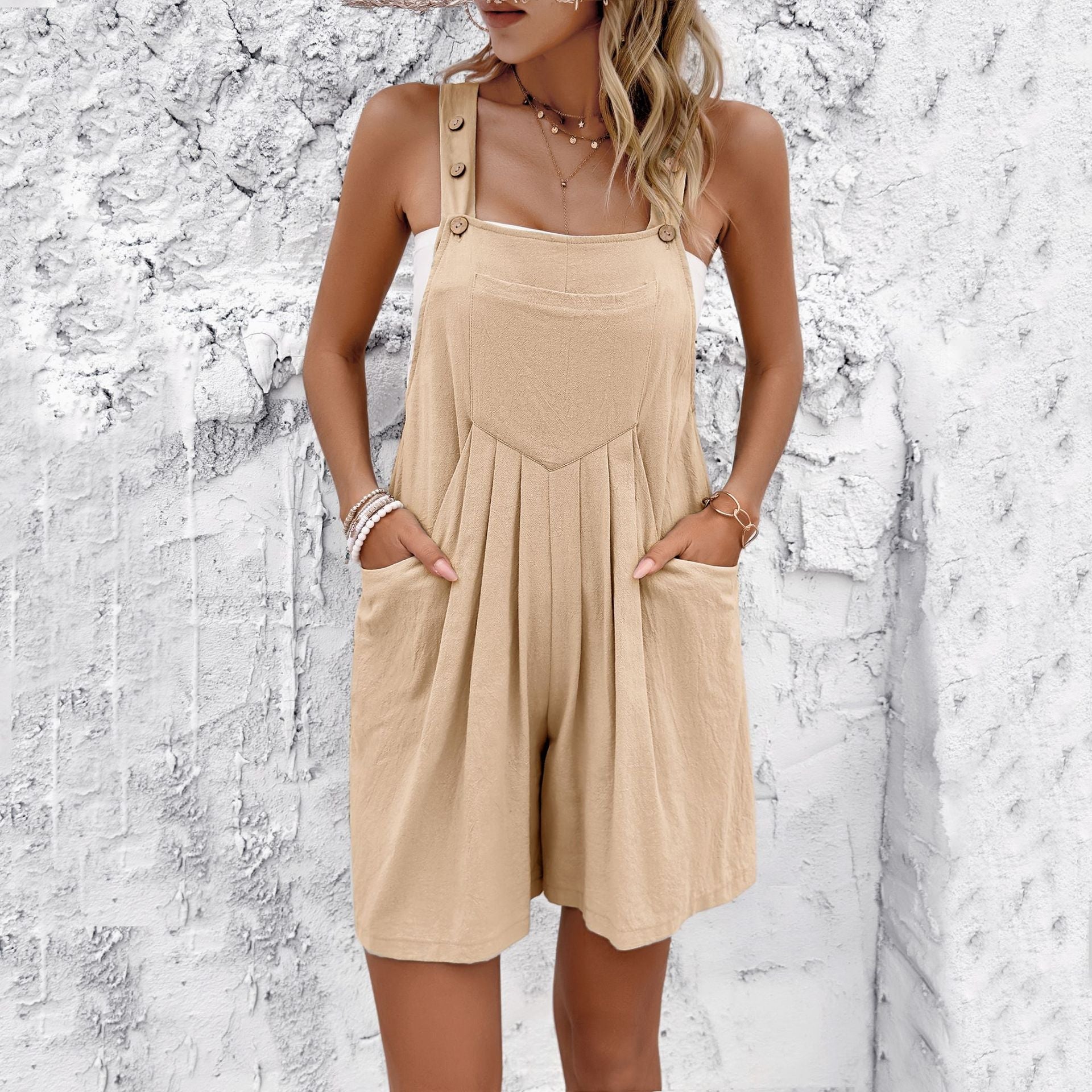 Pinterest-Inspired Isabella Sol Short Jumpsuit