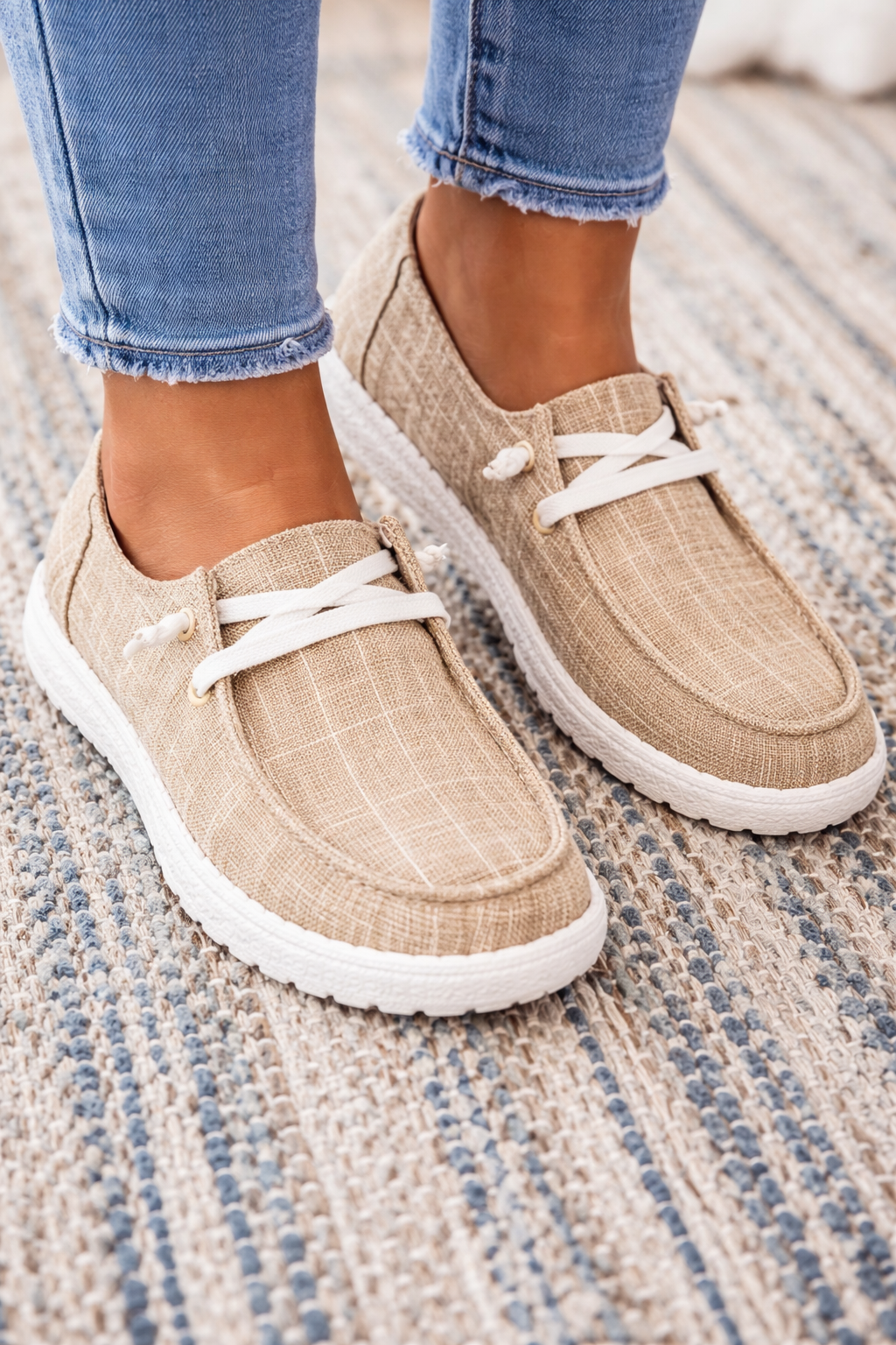 Zapatillas deportivas Isabella Sol Everyday Comfort de lona a cuadros