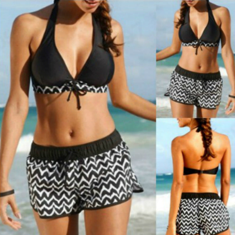 Conjunto de bikini y shorts Chic Zigzag Isabella Sol