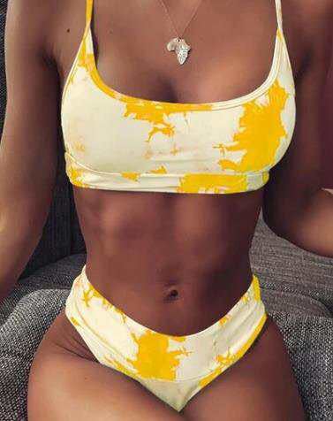 Bikini de talle alto con efecto degradado de Isabella Sol