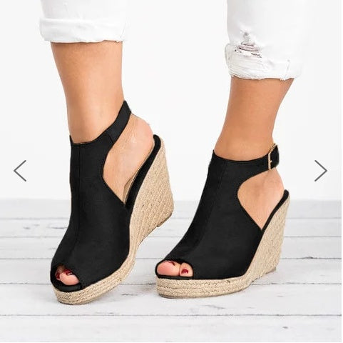 Elegantes sandalias de cuña con plataforma de Isabella Sol