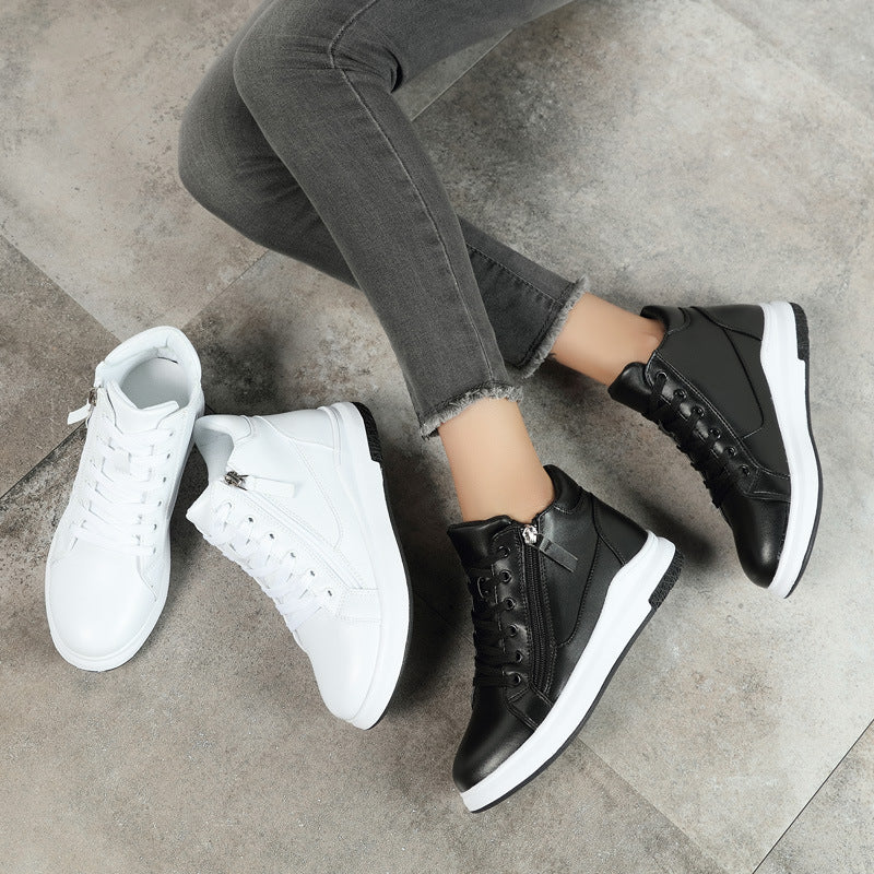 Zapatillas deportivas de cuero elegantes Isabella Sol Board Shoes