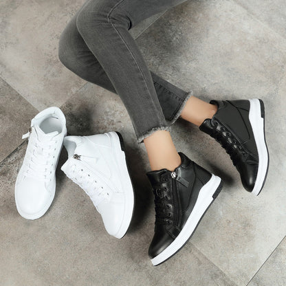 Zapatillas deportivas de cuero elegantes Isabella Sol Board Shoes