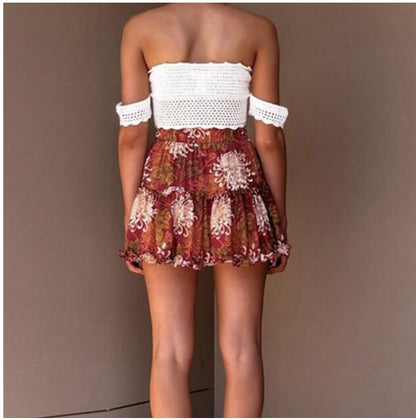 Falda con estampado floral vibrante de Isabella Sol