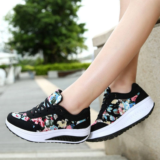 Zapatillas transpirables Isabella Sol de lona floral