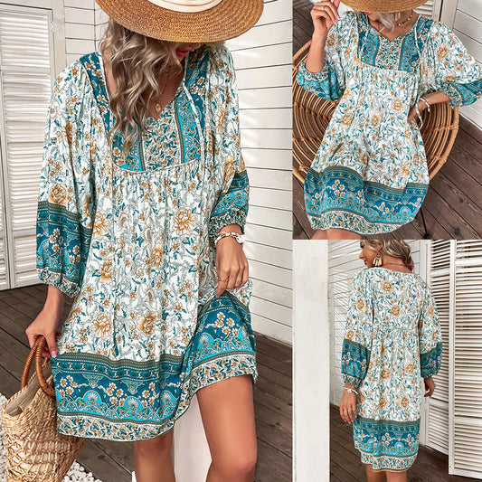 Boho Floral Isabella Sol Summer Dress