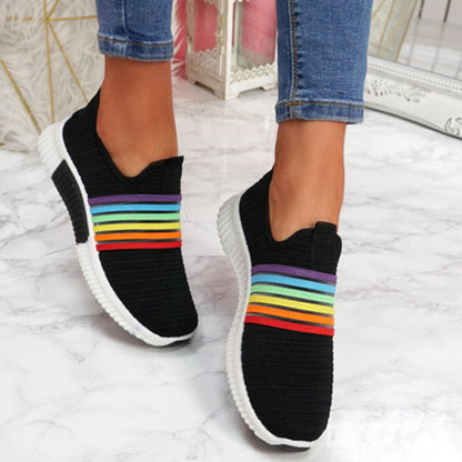 Zapatillas sin cordones de malla arcoíris Isabella Sol