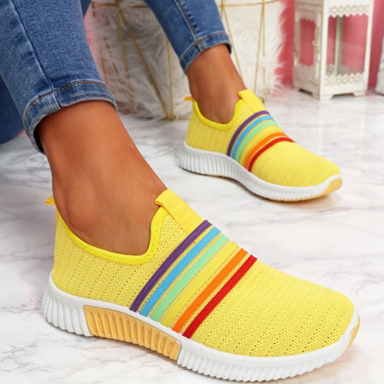 Zapatillas sin cordones de malla arcoíris Isabella Sol