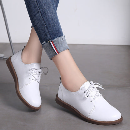Zapatos de cuero con cordones Isabella Sol, cómodos y de estilo retro.