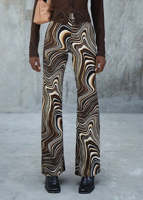 Pantalones rectos de talle alto estilo retro wave de Isabella Sol