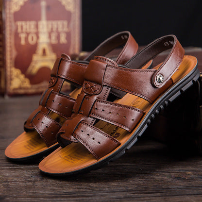 Sandalias de piel de vacuno para hombre Isabella Sol Classic Comfort