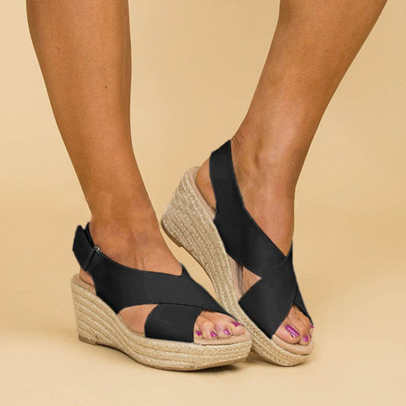 Chic Wedge Sandals by Isabella Sol