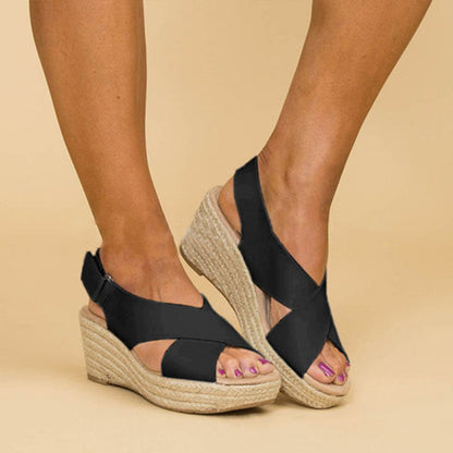 Chic Wedge Sandals by Isabella Sol