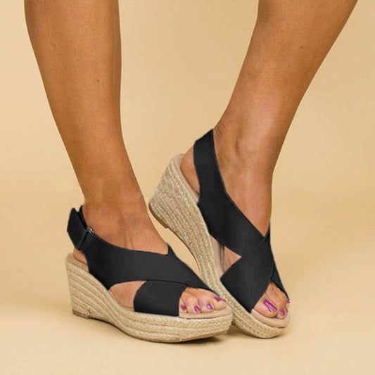 Chic Wedge Sandals by Isabella Sol