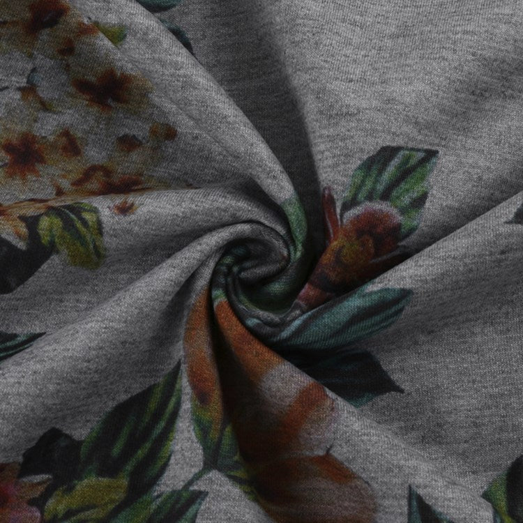 Top ajustado con cremallera floral Isabella Sol Blusa sin mangas