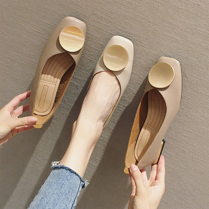Chic Isabella Sol Mid-Heel Mary Jane Flats