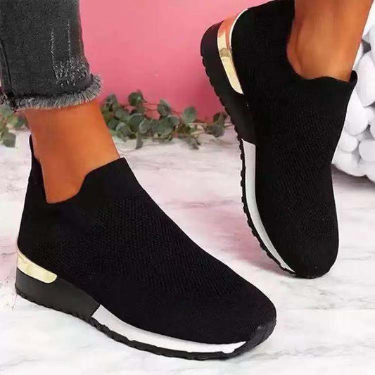 Chic Mesh Slip-On Sneakers by Isabella Sol