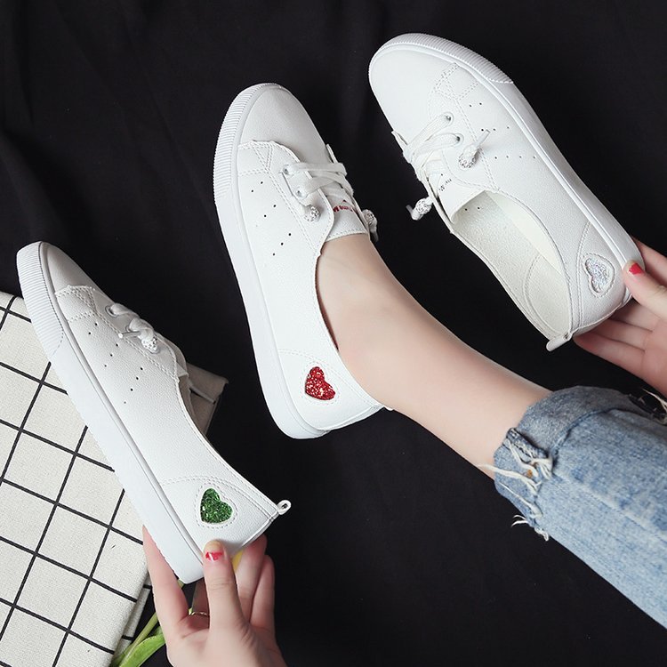 Chic Heart Slip-On Sneakers by Isabella Sol