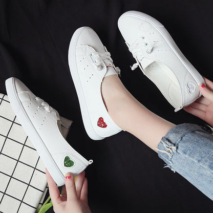 Chic Heart Slip-On Sneakers by Isabella Sol