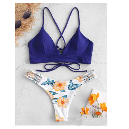 Conjunto de bikini trenzado de Isabella Sol inspirado en Pinterest