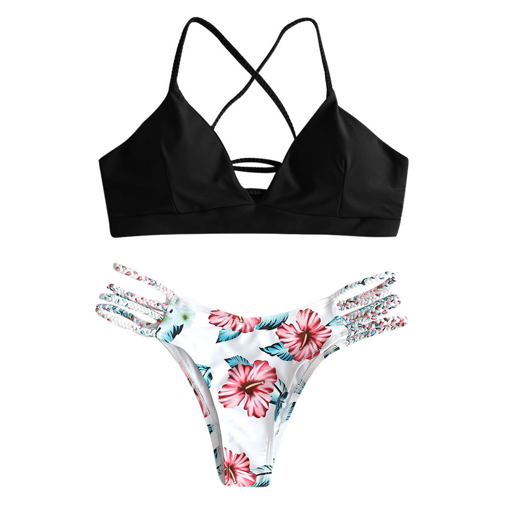Conjunto de bikini trenzado de Isabella Sol inspirado en Pinterest