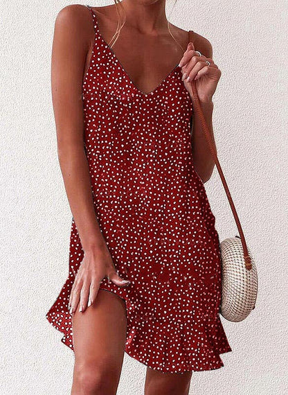 Vestido de verano Isabella Sol con estampado floral y corte en A.