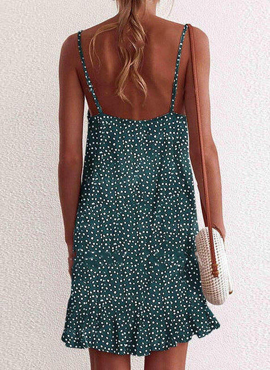 Vestido de verano Isabella Sol con estampado floral y corte en A.