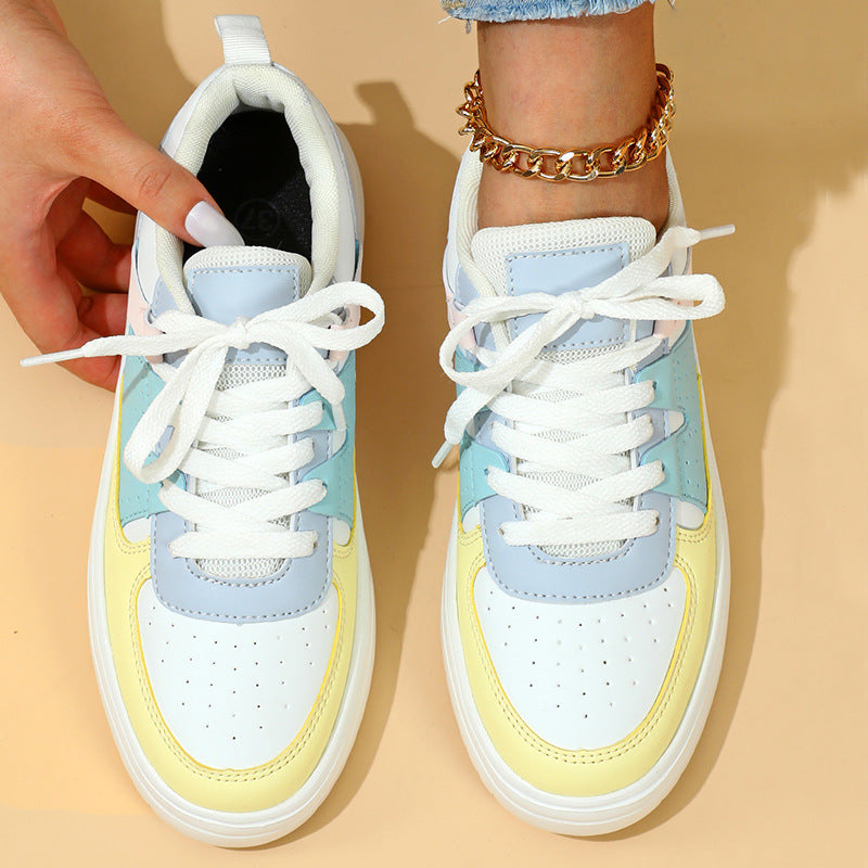 Zapatillas deportivas con plataforma y bloques de color Isabella Sol