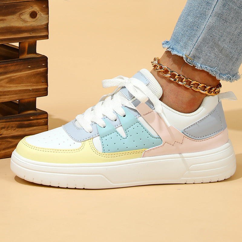 Zapatillas deportivas con plataforma y bloques de color Isabella Sol